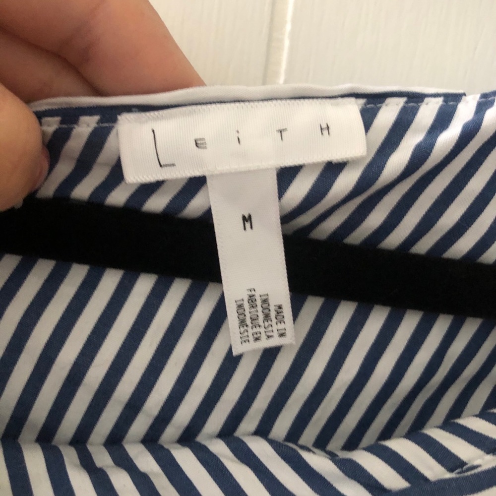 Leith Striped One Shoulder Ruffle Top - Picture 3 of 7